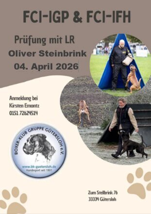 Frühjahrsprüfung Gruppe Güteresloh am 4. April 2026 Frühjahrsprüfung Gruppe Güteresloh am 4. April 2026 mit LR Oliver Steinbrink