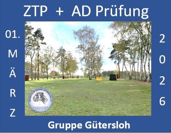 1. März 2026 ZTP + AD Prüfung in der Gruppe Gütersloh 1. März 2026 ZTP + AD Prüfung in der Gruppe Gütersloh - Wir freuen uns auf Eure Meldungen und viele Boxer- und Hundesportliche Menschen.