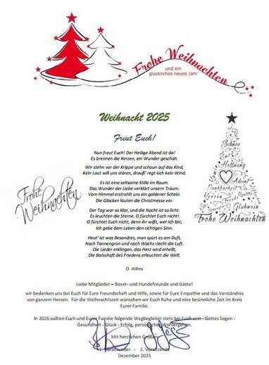 mit einemKLICK auf das Bild >>>> den Weihnachtsgruß lesen  <<<<