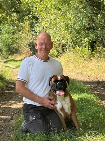 Jörg mit seinem Diego - wir wünschen viel Erfolg 